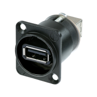 Neutrik | NAUSB-W-B - USB 2.0 gender changer black type A/B