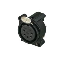 Neutrik - NC5FBH-B - CHASS. CON. FEMALE 5POLE H BLACK