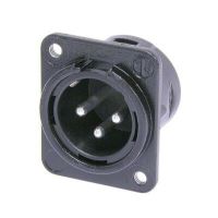 Neutrik | NC3MDM3LBAG-1 - XLR Chassis D Con. Bag 3 Pole Male