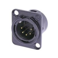 Neutrik | NC5MD-L-B-1 - XLR Chassis Conn. 5 Pole Male Black