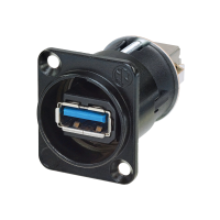Neutrik | NAUSB3-B - USB 3.0 gender changer black type A/B