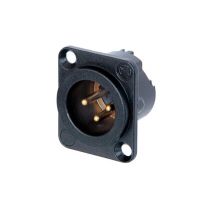 Neutrik | NC3MD-LX-B - XLR Chassis Conn. 3 Pole Male Black