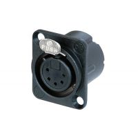 Neutrik | NC5FD-LX-B - XLR Chassis Conn. 5 Pole Female Black