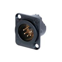 Neutrik | NC5MD-LX-B - XLR Chassis Conn. 5 Pole Male Black