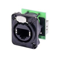 Neutrik | NE8FDP-B - EtherCON D-shape Panel Grounded