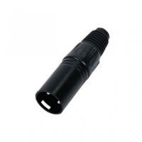 CLF - XLR 3 connector male, black