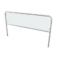 Eurotruss | ED-SHRO-L200-TR - Hand railing 2m w/ Plexiglass