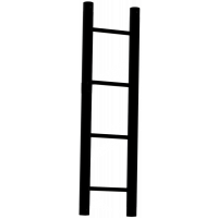 VMB - LW-T-0,75 - 0,75m black ladder truss section
