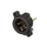 Neutrik | NC3MAV - XLR 3P vertical chassis conn black Male