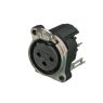 Neutrik | NC3FBV2 - XLR 3P vertical chassis connector Female