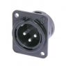 Neutrik | NC3MDM3LBAG-1 - XLR Chassis D Con. Bag 3 Pole Male
