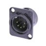 Neutrik | NC5MD-L-B-1 - XLR Chassis Conn. 5 Pole Male Black