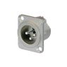 Neutrik | NC3MD-LX - XLR 3P chassis conn nickel Male