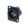 Neutrik | NC3MD-LX-BAG - XLR 3P chassis conn black Male