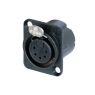 Neutrik | NC5FD-LX-BAG - XLR Chassis D Conn. 5 Pole Female