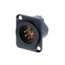 Neutrik | NC5MD-LX-B - XLR Chassis Conn. 5 Pole Male Black