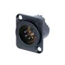 Neutrik | NC5MD-LX-BAG - XLR 5P chassis conn black Male