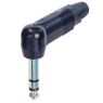 Neutrik | NP3RX-BAG - Right-Angle 1/4" 3 Pole Plug Male