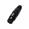 CLF - XLR 3 connector female, black