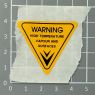 JEM | LABEL FX-2 YELLOW WARNING TRIA