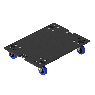 L-Acoustics - SB18PLA - Removable front dolly on wheels