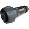 PA-COM - 19P Female with nut + cable gland