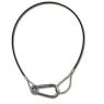 Safety Wire 50cm - ø3mm - 1 x Carabiner - Black