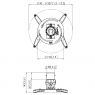 Vogel's - PPC 1500 - Projector Ceiling Mount, Silver