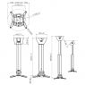 Vogel's - PPC 1555W - Projector Ceiling Mount, White
