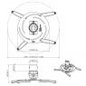 Vogel's - PPC 2500 - Projector Ceiling Mount, Silver