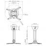 Vogel's - PPC 2540 - Projector Ceiling Mount, Silver
