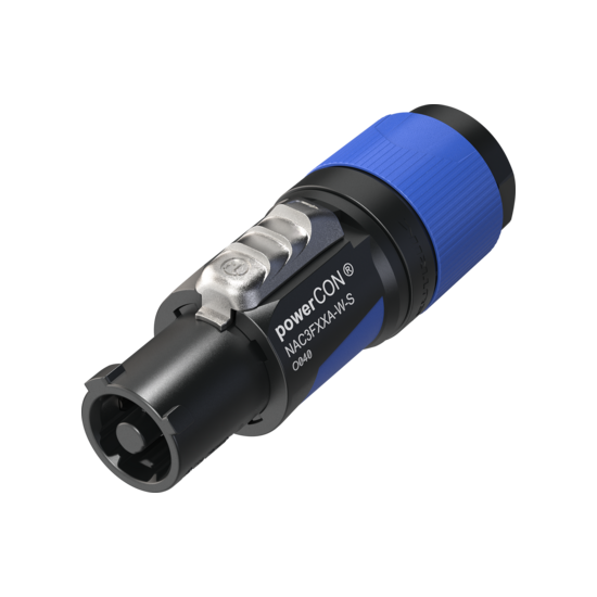 Neutrik | NAC3FXXA-W-S - PowerCON connector 6-12mm blue S