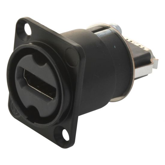 Neutrik | NAHDMI-W-B - HDMI Chassis D Adapter Female Black