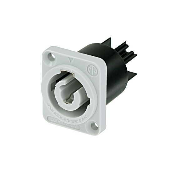Neutrik - NAC3MPB-1 - PowerCON 3-pin chassisdeel uit grijs