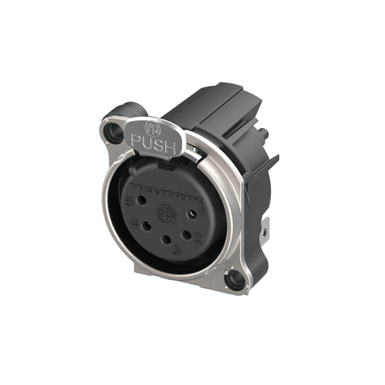 Neutrik | NC5FBH1 - XLR 5P horizontal chassis conn Female