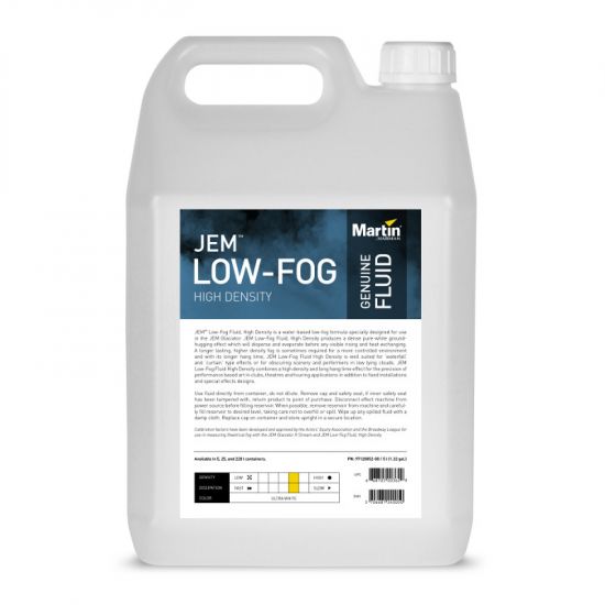 Martin - JEM Low-Fog Fluid, High Density, 5L