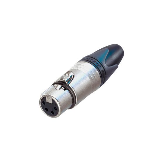 Neutrik | NC4FXX - XLR 4P cable connector nickel Female