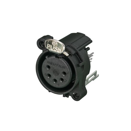 Neutrik | NC5FAV - XLR Chassis Connector 5 Pole Female