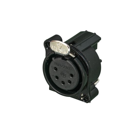 Neutrik | NC5FBH-B - XLR Chassis B Conn. 5 Pole Male Black