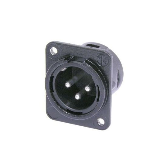 Neutrik | NC3MDM3LBAG-1 - XLR Chassis D Con. Bag 3 Pole Male