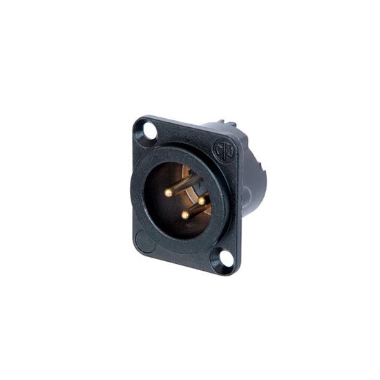 Neutrik | NC3MD-LX-B - XLR 3P chassis conn black Male
