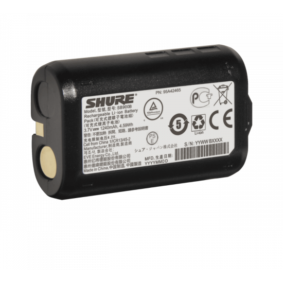 Shure - SB900B - Li Ion battery (3.7V/1240mAh)