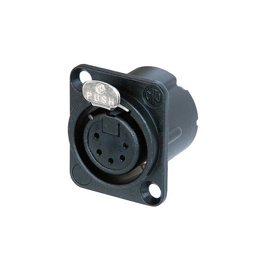 Neutrik | NC5FD-LX-B - XLR 5P chassis connector black Female