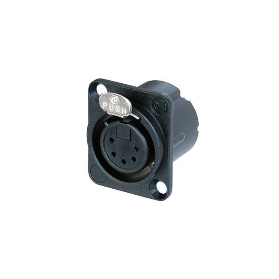 Neutrik | NC5FD-LX-BAG - XLR 5P chassis conn black Female