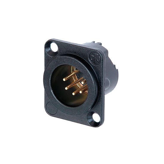 Neutrik | NC5MD-LX-B - XLR Chassis Conn. 5 Pole Male Black