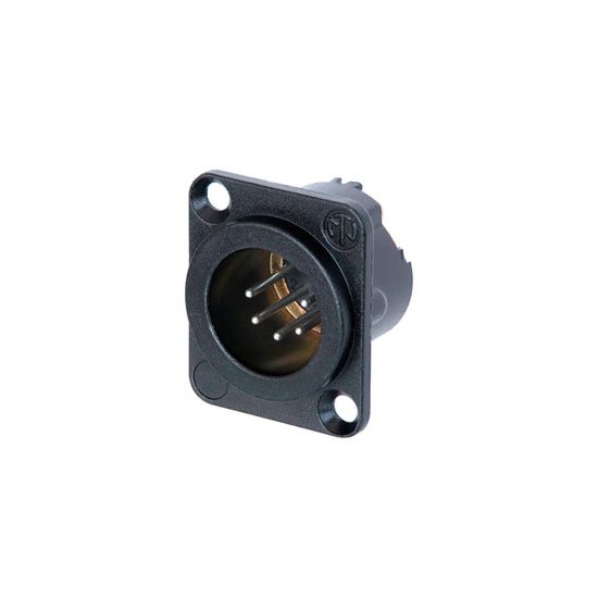 Neutrik | NC5MD-LX-BAG - XLR 5P chassis conn black Male