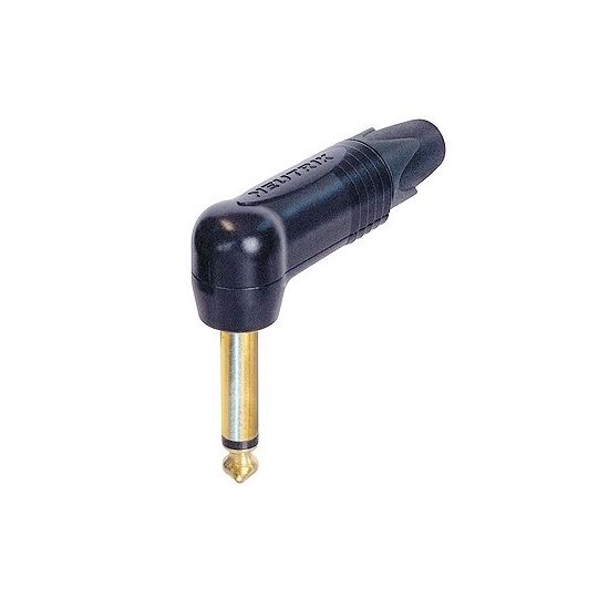 Neutrik | NP2RX-B - 1/4" Right-Angle 2 Pole Plug Male Black