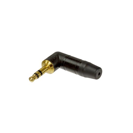 Neutrik | NTP3RC-B - 3,5mm Right-Angle 3 Pole Plug Male