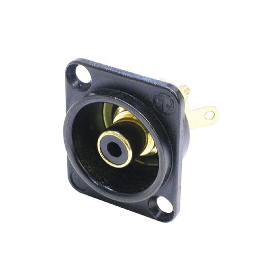 Neutrik | NF2D-B-0 - RCA Phono Chassis D Connector Female