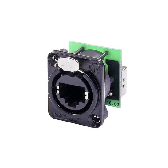 Neutrik | NE8FDP-B - EtherCON RJ45 feedthrough receptacle F